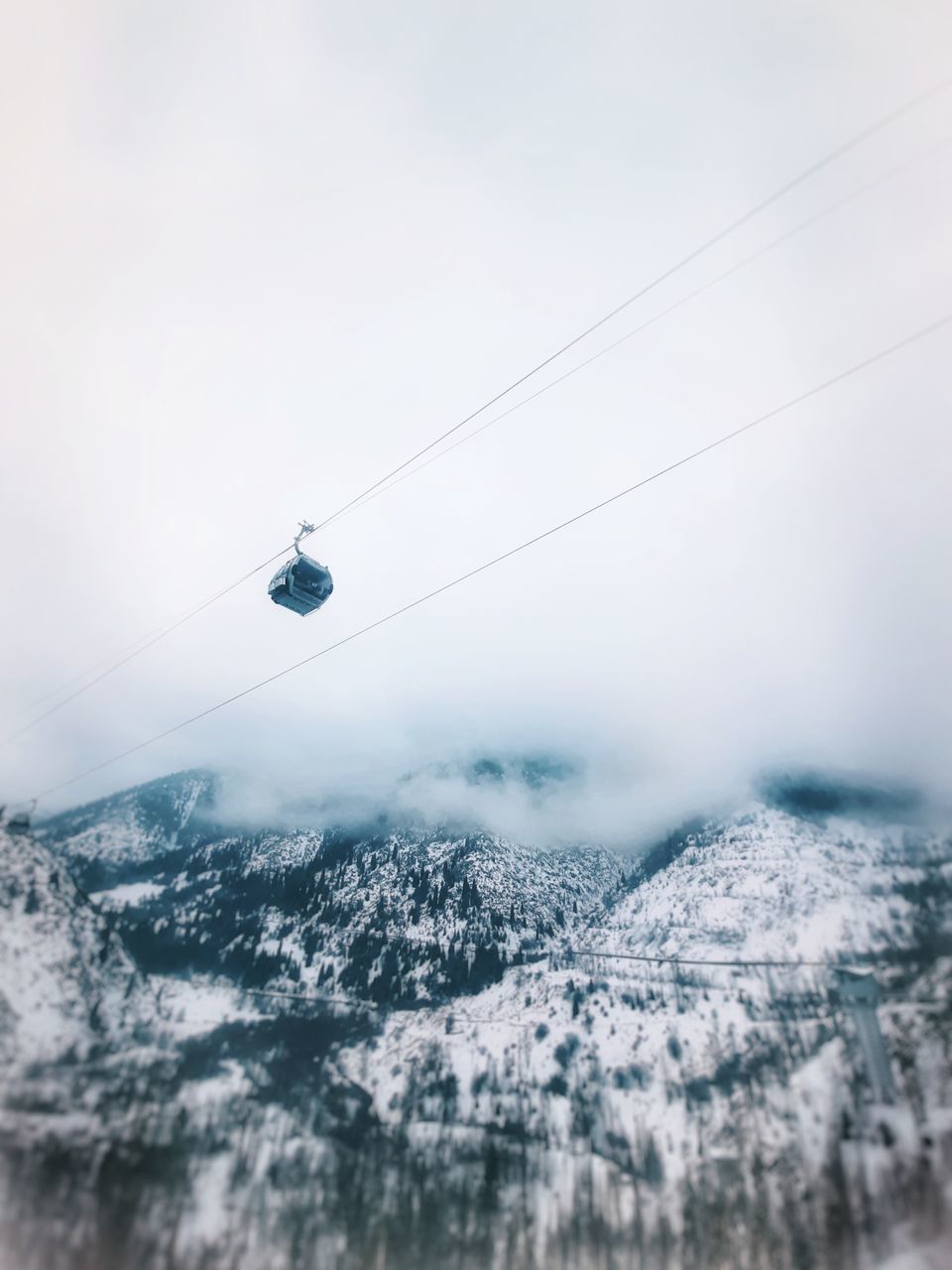 SNOW COVERED MOUNTAIN AGAINST SKY