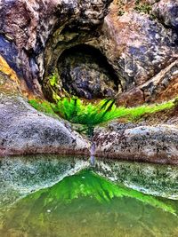 River amidst rocks