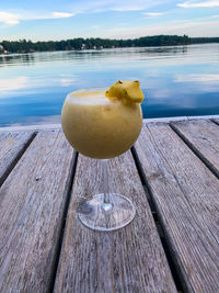 Close-up of drink on table