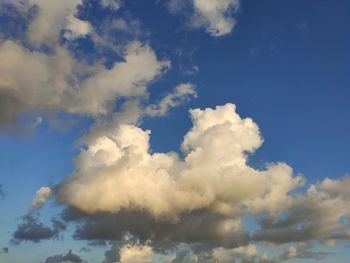 Low angle view of clouds in sky