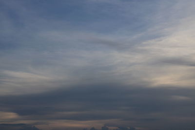 Low angle view of clouds in sky