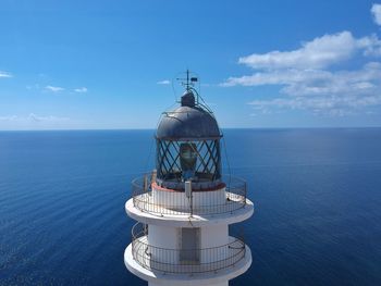 Ship in sea against sky