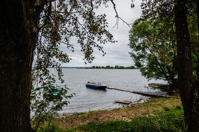 Scenic view of river against sky