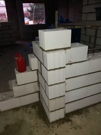 Stack of box at night