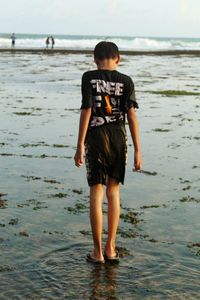 Teenager on the beach