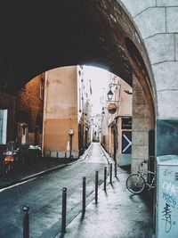 Street amidst buildings in city