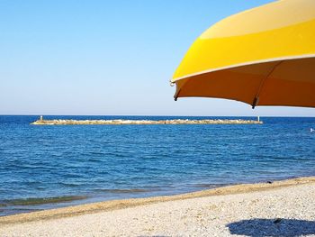 Ombrella in marche's beach