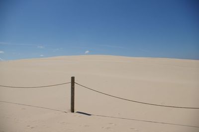 Low angle view of sandy desert