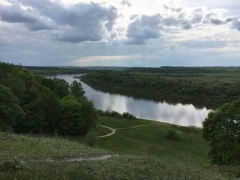 Scenic view of landscape against sky