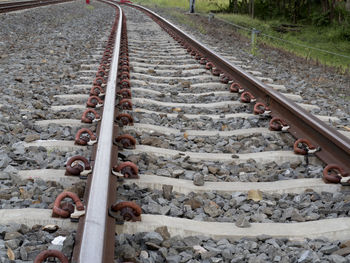 Diminishing perspective of railroad track