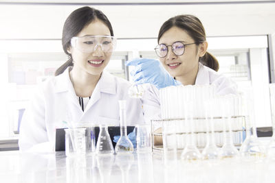 Young woman working in a room