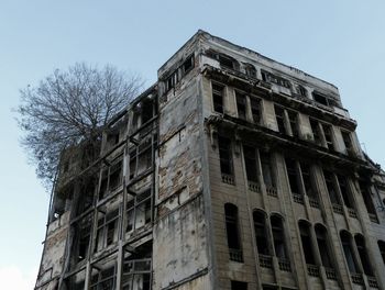 Low angle view of building against clear sky