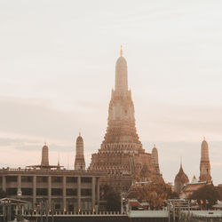 Low angle view of temple against sky