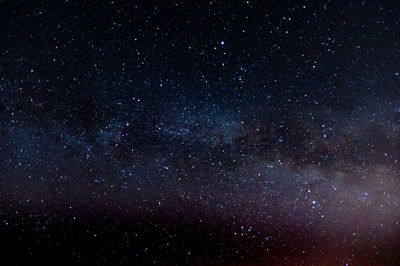 Star field against sky at night