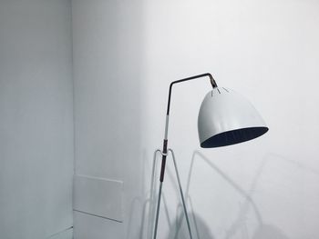 Lamp against wall
