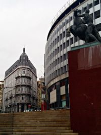 Low angle view of buildings in city