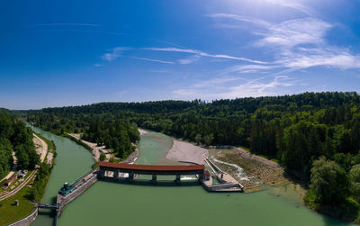 Scenic view of river against sky