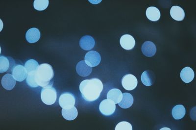 Defocused image of illuminated lights