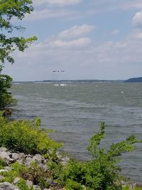 Scenic view of sea against sky