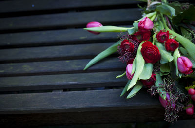 Close-up of rose bouquet