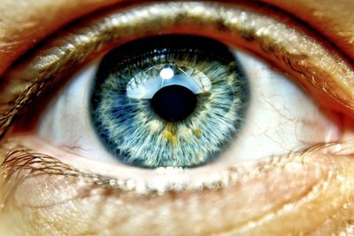 Extreme close up of human eye