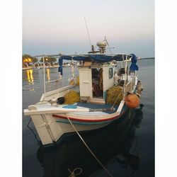 Boats in harbor