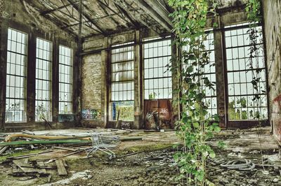 Interior of abandoned house