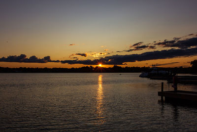 Scenic view of sunset sky