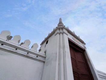 Low angle view of building against sky