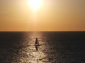 Sailing into the sunset