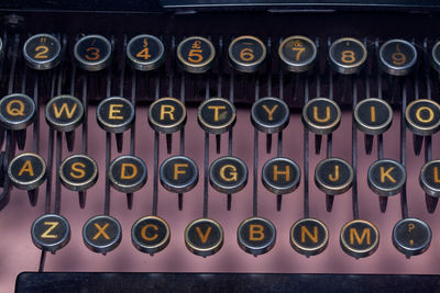 Full frame shot of computer keyboard