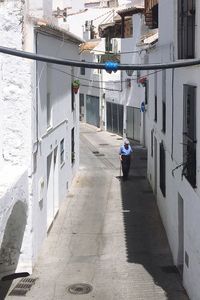 People walking on city street
