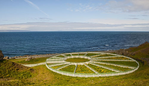 Empty sheep round up in the north of iceland