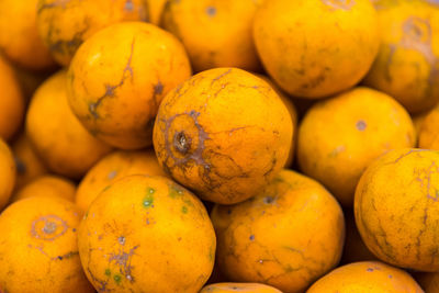 Full frame shot of oranges