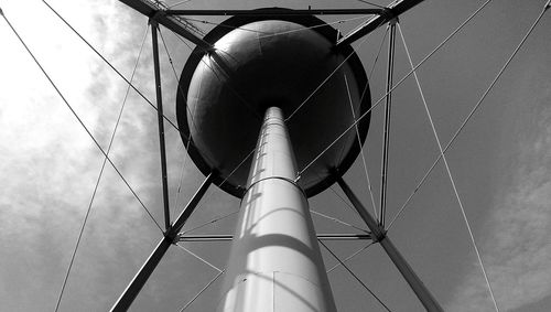 Low angle view of metal structure