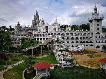 View of clock tower in city