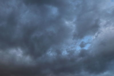 Low angle view of storm clouds in sky