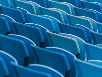 Full frame shot of empty seats