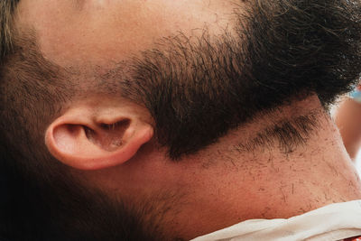 Close-up portrait of young man