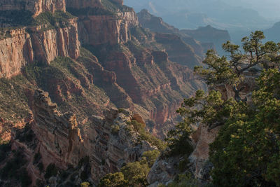 High angle view of valley