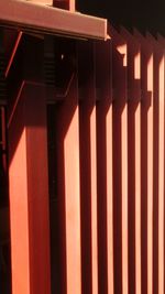 Low angle view of illuminated building