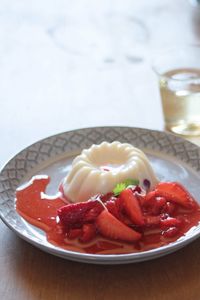 Close-up of fruit salad in plate