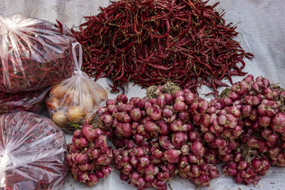 Close-up of vegetables for sale in market