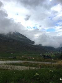 Scenic view of landscape against sky