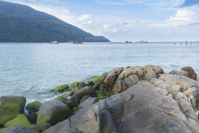 Scenic view of sea against sky