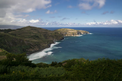 Scenic view of sea against sky