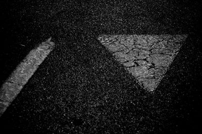 Shadow of people on road