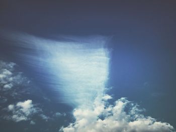 Low angle view of cloudy sky