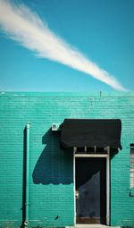 Scenic view of sea against blue sky