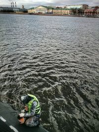 Nautical vessel in water